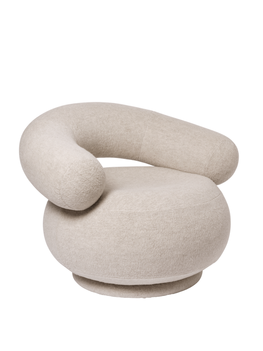 Orbo Lounge Chair Sw. Soft Alpaca CAL117 - Default Title alternate view - Ferm Living
