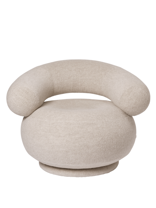 Orbo Lounge Chair Soft Alpaca CAL117 - Default Title alternate view - Ferm Living