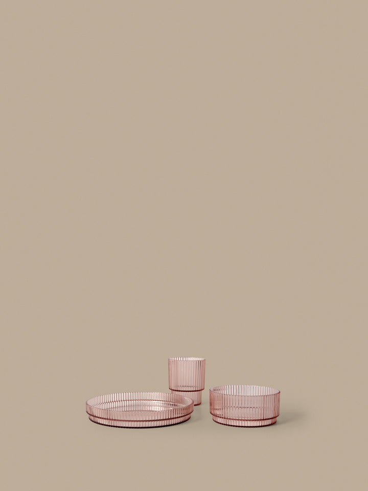 Ripple Kids Dinner Set - Blush alternate view - Ferm Living