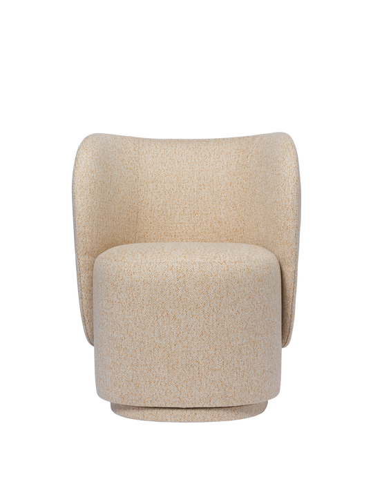 Rico Club Swivel Vanir CAL117 - 413 Off-White/Honey - Ferm Living