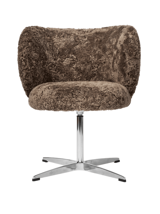 Rico Dining Swivel Sheepskin CAL117 - Default Title - Ferm Living