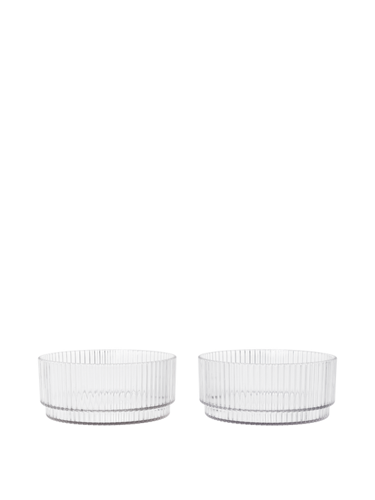 Ripple Kids Bowls - Clear - Ferm Living