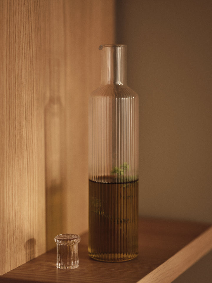 Ripple Oil Bottle styled in a contemporary interior - Ferm Living