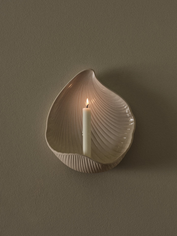 Shell Wall Candle Holder styled in a contemporary interior - Ferm Living 2