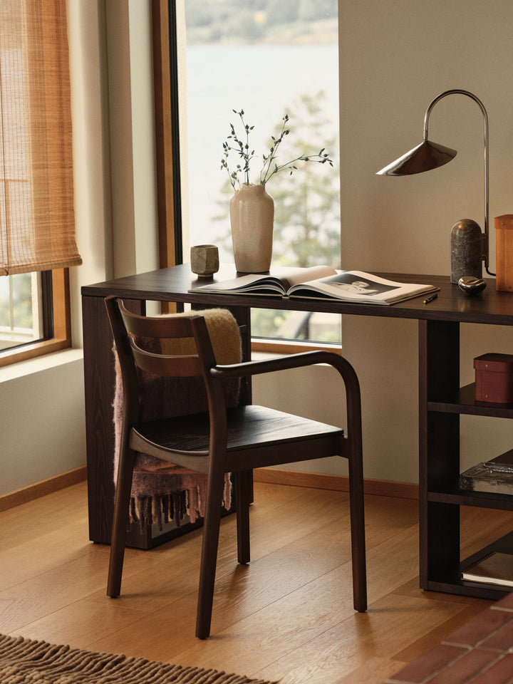 Blur Mohair Blanket styled with Ferm Living furniture and lighting