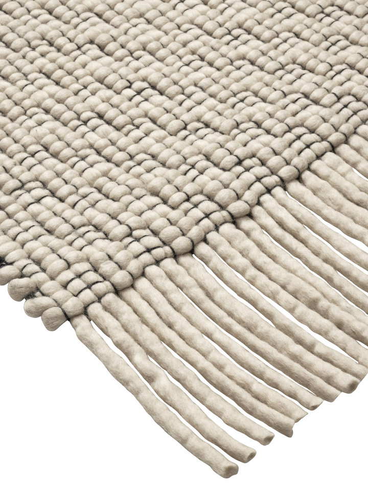 Udo Rug - 140 x 200 / Off-white/Black alternate view - Ferm Living