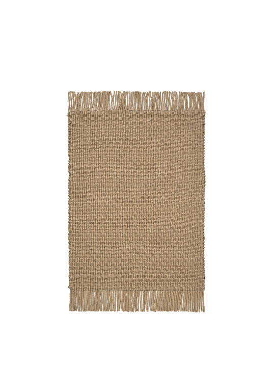 Udo Rug - 140 x 200 / Tan/Black - Ferm Living
