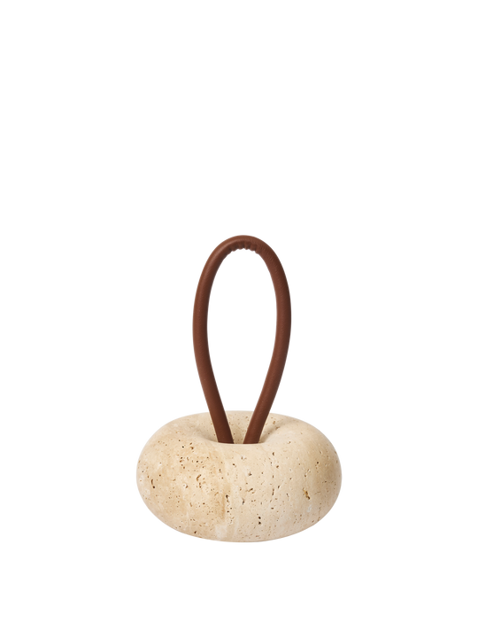 Wa Door Stopper - Travertine - Ferm Living