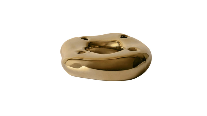 Bellure Ring Candle Holder - Brass Finish - Ferm Living