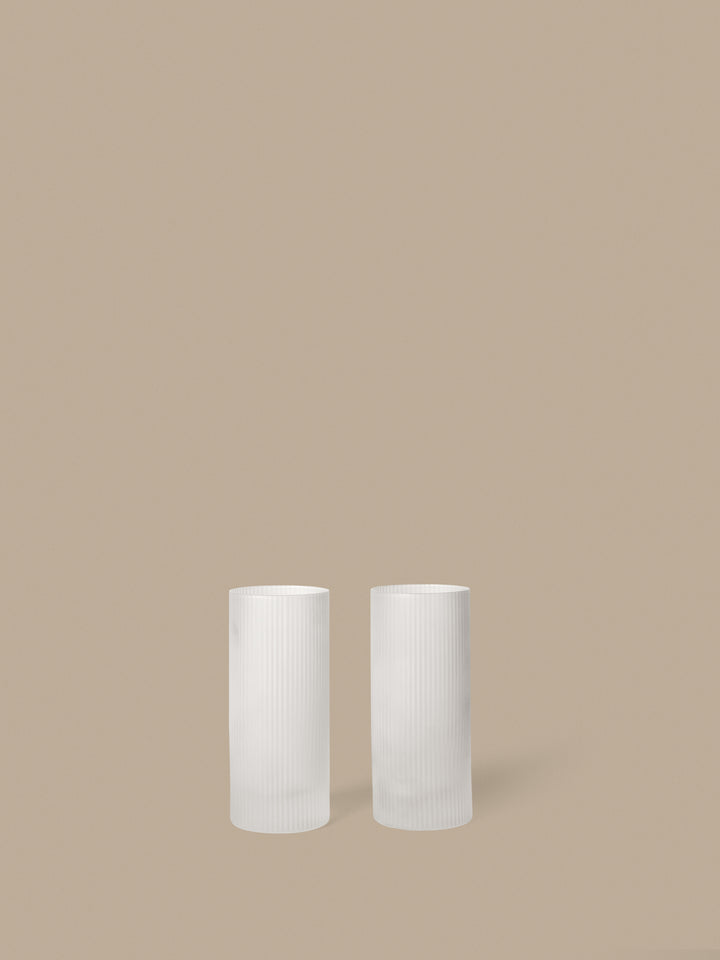 Ripple Highball Glasses - Frosted - Ferm Living