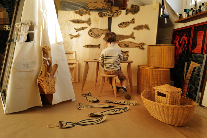 Settle Door Curtain styled in a contemporary interior - Ferm Living 3
