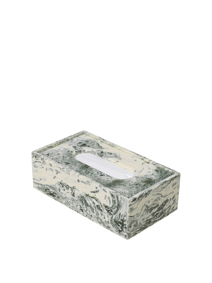 Mist Tissue Box - Emerald Off-white - Ferm Living