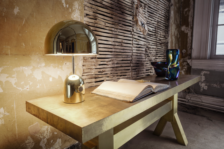 Bell Table Lamp - Tom Dixon - Table + Task - Gold - HORNE