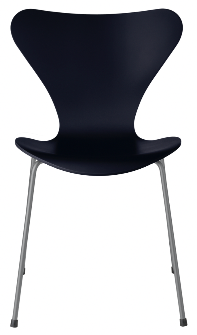 Series 7 Chair - Lacquered - Fritz Hansen - Chairs - Black - Chromed Steel - HORNE