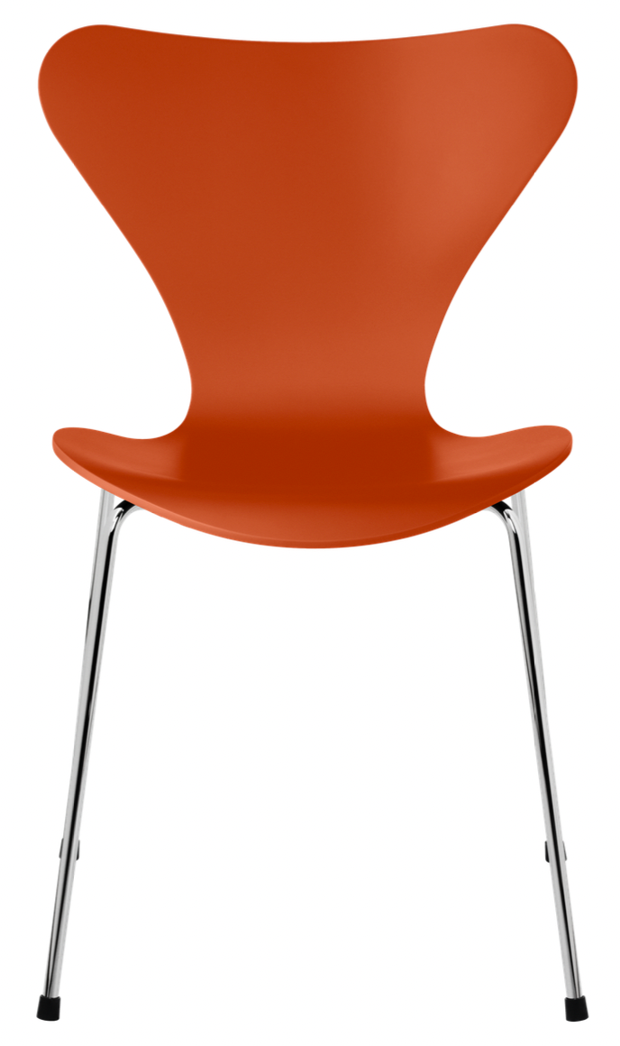 Series 7 Chair - Lacquered - Fritz Hansen - Chairs - Black - Chromed Steel - HORNE