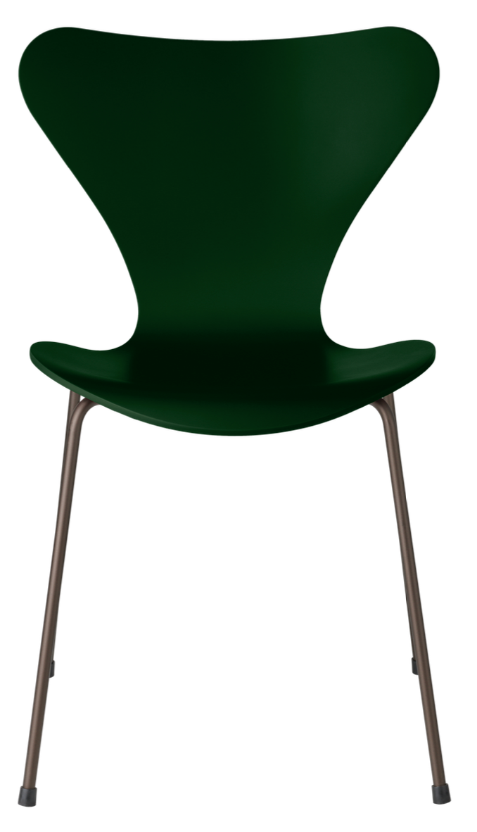 Series 7 Chair - Lacquered - Fritz Hansen - Chairs - Black - Chromed Steel - HORNE