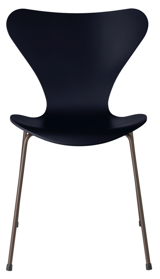 Series 7 Chair - Lacquered - Fritz Hansen - Chairs - Black - Chromed Steel - HORNE
