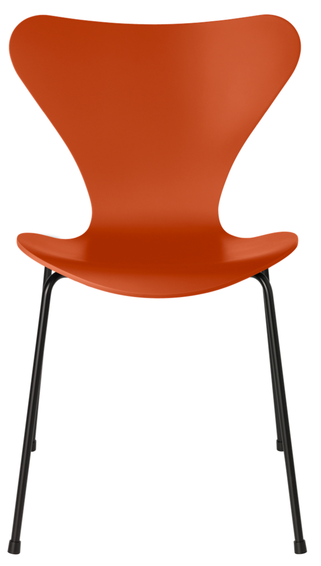 Series 7 Chair - Lacquered - Fritz Hansen - Chairs - Black - Chromed Steel - HORNE