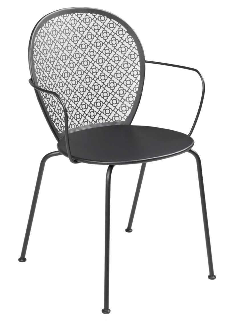 Lorette Armchair - Set of 2 - Fermob - Outdoor Furniture - Liquorice - HORNE