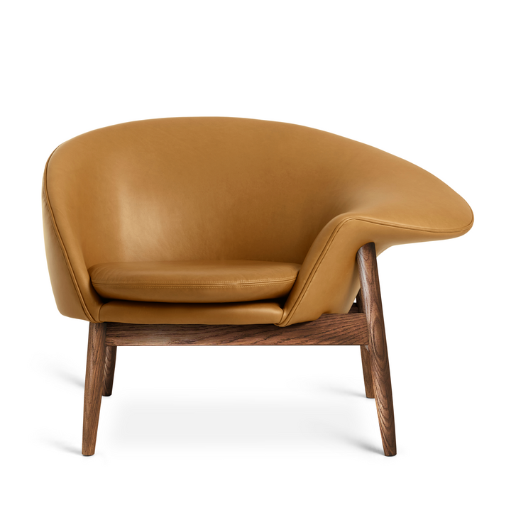 Fried Egg Lounge Chair - Warm Nordic - Chairs - Vitoria Cognac/Smoked Oak - Right - Facing - HORNE