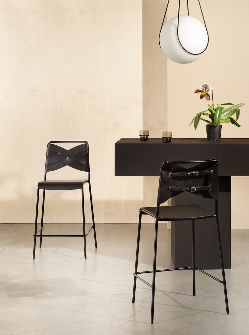 Torso Bar Stool - Design House Stockholm - Stools + Benches + Ottomans - Black - Black - HORNE