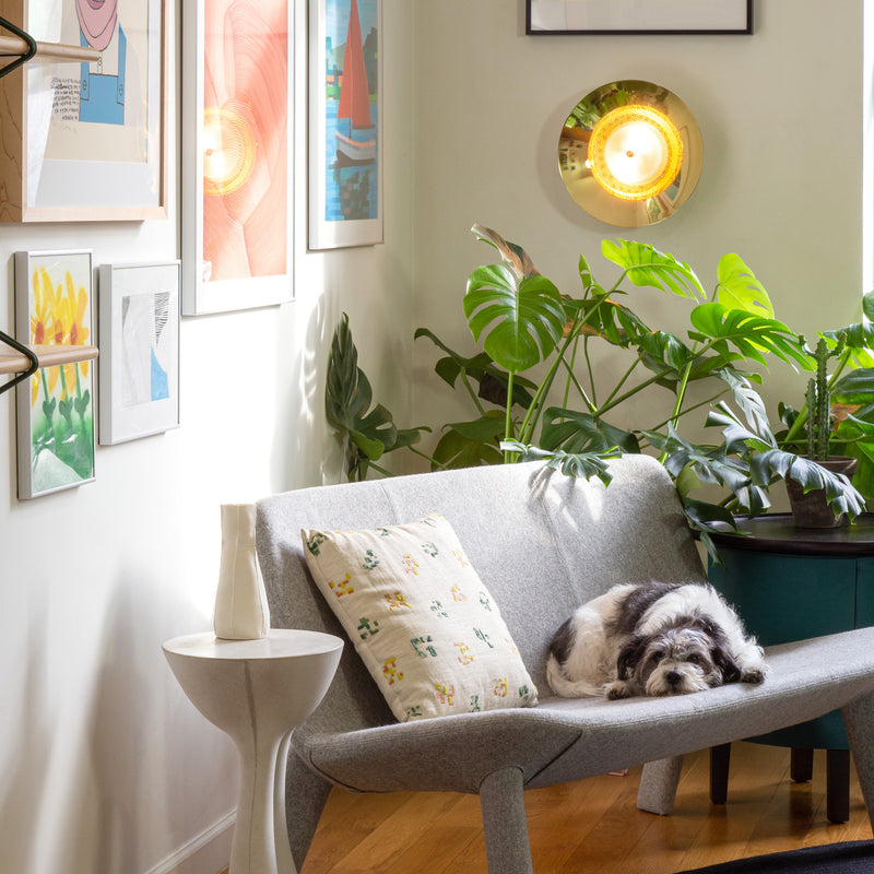 Signal Wall/Ceiling Light - Flush Mount - Souda - Ceiling Lights - White - Brass - 2700K - Warm White - HORNE