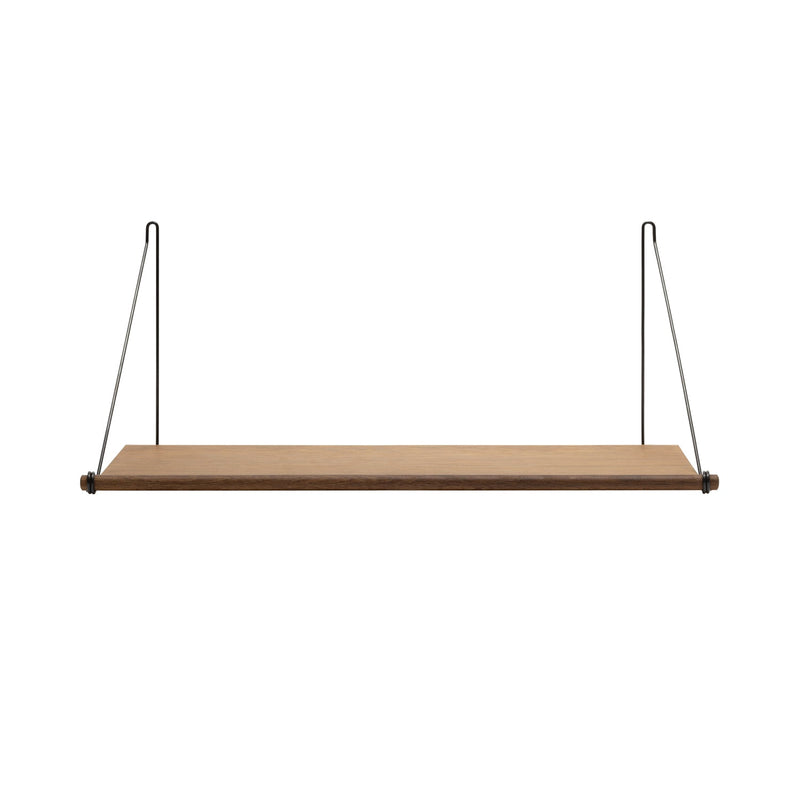 Loop Shelf - Oak Lacquered - Brass - by We Do Wood