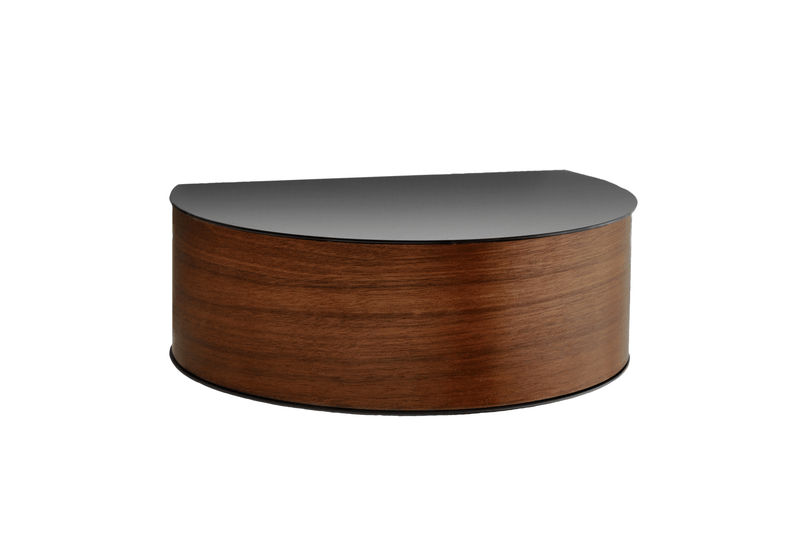 Woud Design Wallie Wall Drawer - Woud - Shelving - Black Metal w/ Walnut - HORNE