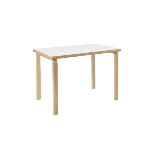 Aalto Table 80B - Artek Tables + Desks - Birch/White Laminate - HORNE