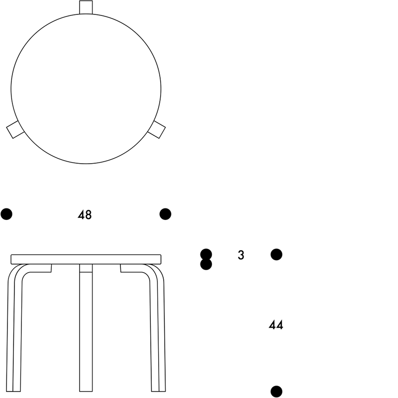 Aalto Table 90D - Artek Tables + Desks - Birch - HORNE