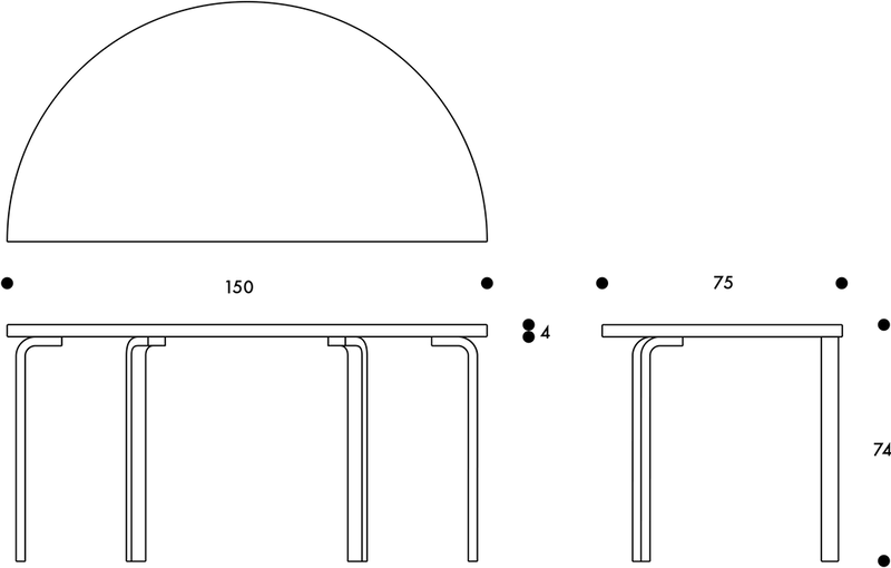 Aalto Table 96 - Artek Tables + Desks - Birch - HORNE