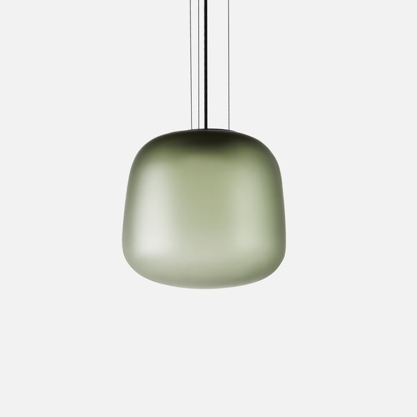 AB Pendant Light - CITTA Pendants - Small - Frosted Smoke Grey/Green - HORNE