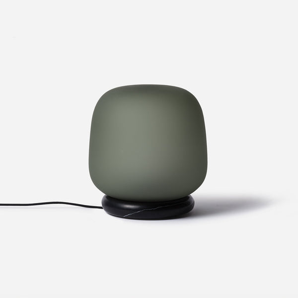 AB Table Lamp - CITTA Table + Task - Frosted Smoke Grey/Green - HORNE