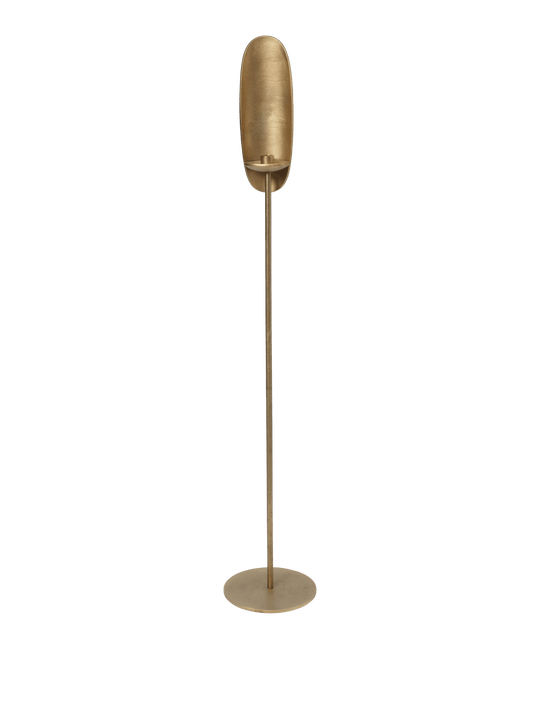 Agapé Floor Candle Holder - Ferm Living Candle Holders - Brass Finish - HORNE