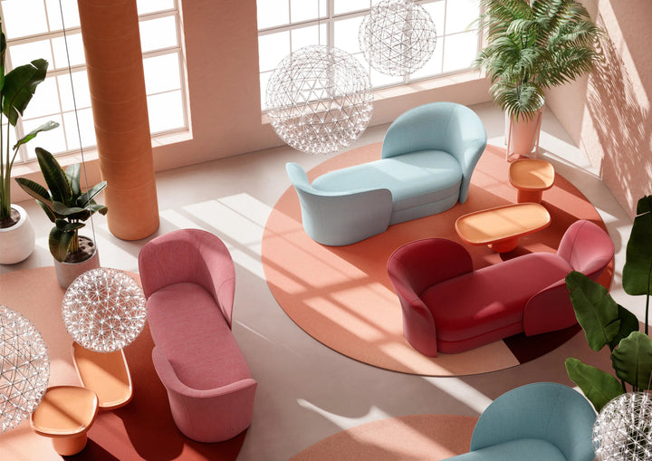 Aldora Vis a Vis - Moooi Sofas - CAT I - Abbracci Taupe - Right - HORNE