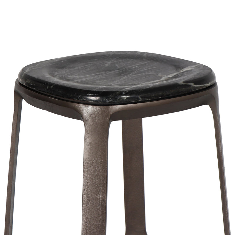 Alfie Bar Stool - Urbia Stools + Benches + Ottomans - Fantasy Black Bronze - HORNE