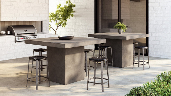 Alfie Counter Stool - Urbia Stools + Benches + Ottomans - Toronto Sand Antique Nickel - HORNE