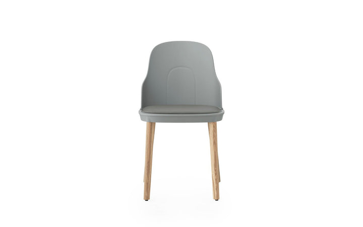 Allez Chair Upholstery Oak - Normann Copenhagen Dining Chairs - Allez Chair Upholstery Ultra Leather Oak - Warm Grey/Ultra 41584 - HORNE