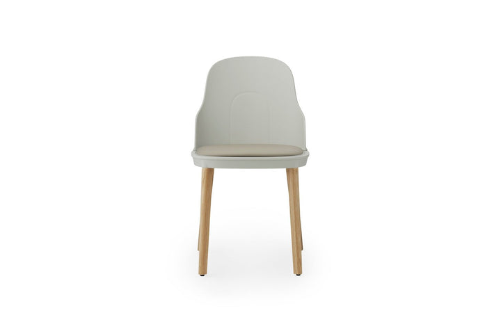 Allez Chair Upholstery Oak - Normann Copenhagen Dining Chairs - Allez Chair Upholstery Ultra Leather Oak - Warm Grey/Ultra 41584 - HORNE