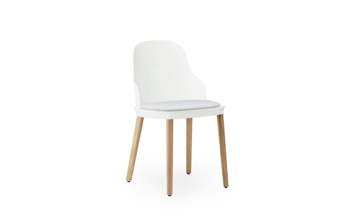 Allez Chair Upholstery Oak - Normann Copenhagen Dining Chairs - Allez Chair Upholstery Sunbrella Canvas Oak - White/Canvas SJA 3705 - HORNE