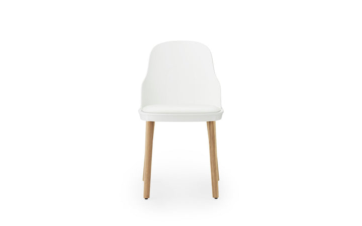 Allez Chair Upholstery Oak - Normann Copenhagen Dining Chairs - Allez Chair Upholstery Ultra Leather Oak - Warm Grey/Ultra 41584 - HORNE