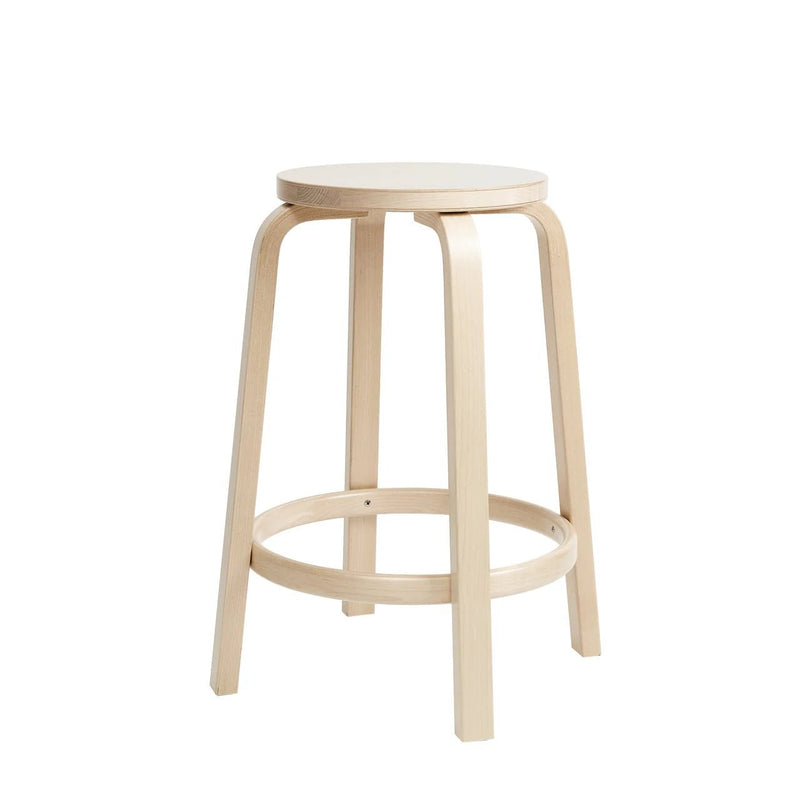 Alvar Aalto Bar Stool 64 - Artek Stools + Benches + Ottomans - Counter 25.6
