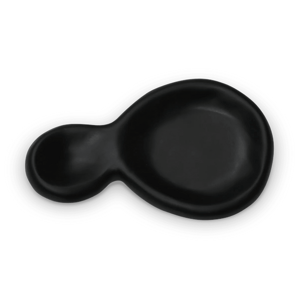 Amoeba Double Bowl - Tina Frey Serveware - Black - HORNE