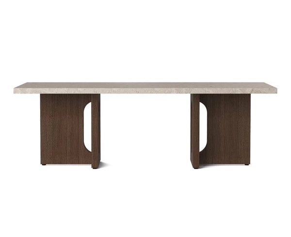 Androgyne Lounge Table - Wood - Audo Copenhagen - Coffee Tables - Dark Stained Oak - Kunis Breccia Sand - HORNE