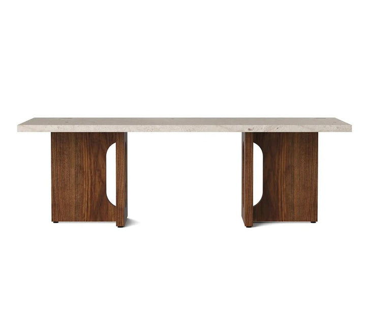 Androgyne Lounge Table - Wood - Audo Copenhagen - Coffee Tables - Walnut - Kunis Breccia Sand - HORNE