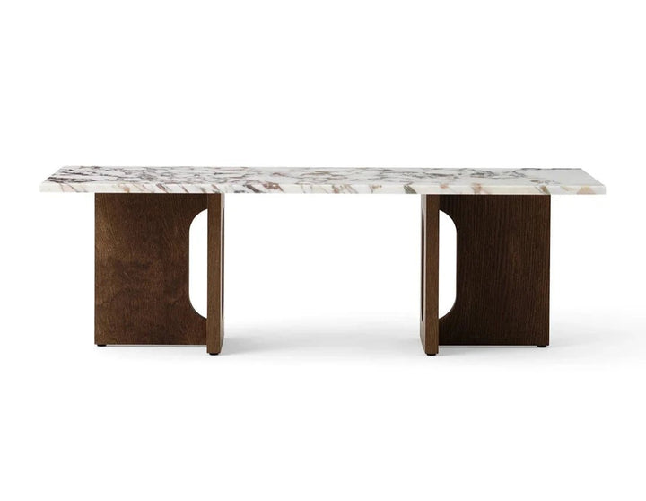 Androgyne Lounge Table - Wood - Audo Copenhagen - Coffee Tables - Dark Stained Oak - Calacatta Viola - HORNE