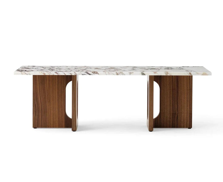 Androgyne Lounge Table - Wood - Audo Copenhagen - Coffee Tables - Walnut - Calacatta Viola - HORNE