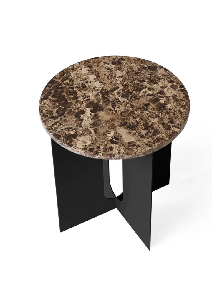Androgyne Side Table - Audo Copenhagen Tables + Desks - Black/Emperador Marble - HORNE