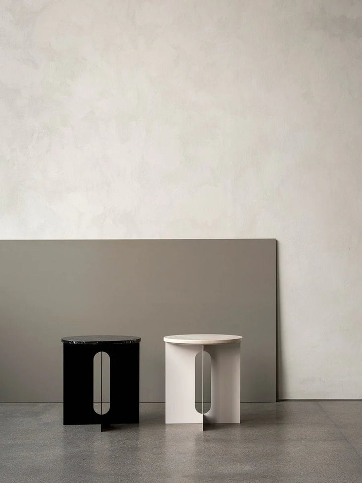 Androgyne Side Table Ø40 - Audo Copenhagen Tables + Desks - Ivory Base - HORNE