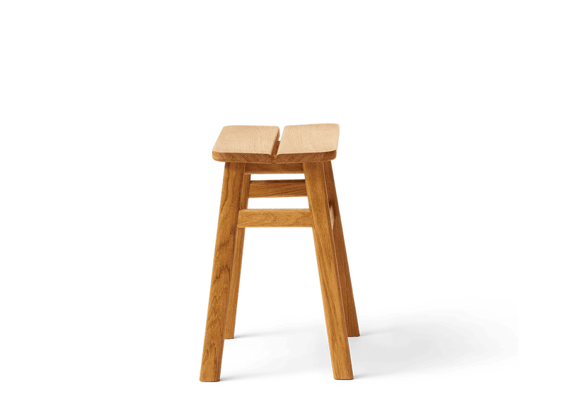Angle Bar Stool - Form & Refine Stools + Benches + Ottomans - 65 - Oak - HORNE